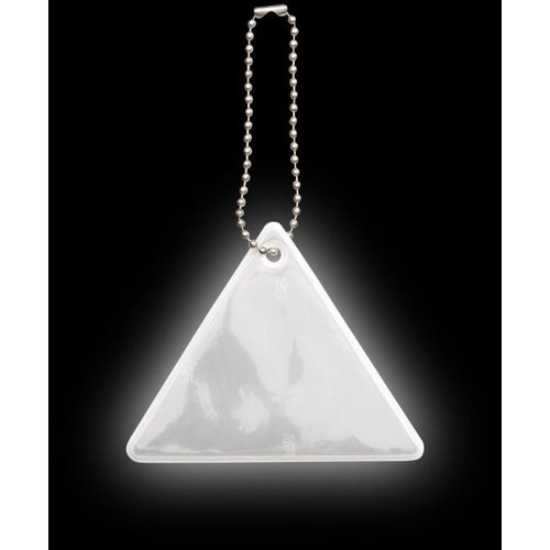 white Colgante triangular de PVC reflectante H-12 RFX™