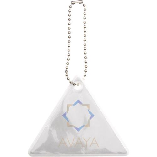white Colgante triangular de PVC reflectante H-12 RFX™