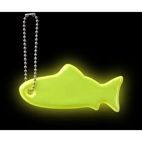 amarillo neón Colgante de tiburón de PVC reflectante H-12 RFX™