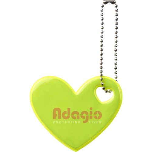 Colgante de corazón de PVC reflectante H-12 RFX™