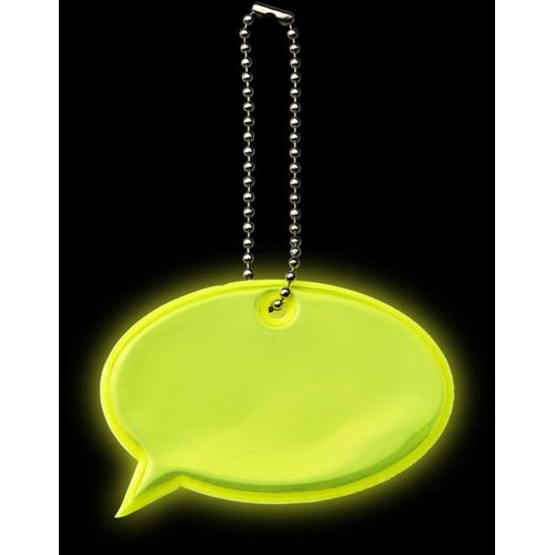 amarillo neón Colgante de globo de PVC reflectante H-12 RFX™