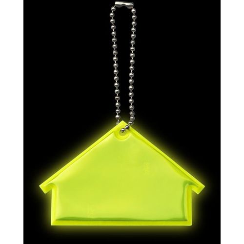 amarillo neón Colgante de casa de PVC reflectante H-12 RFX™