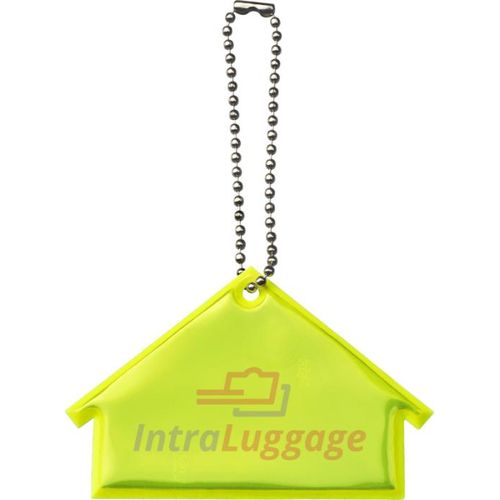 amarillo neón Colgante de casa de PVC reflectante H-12 RFX™