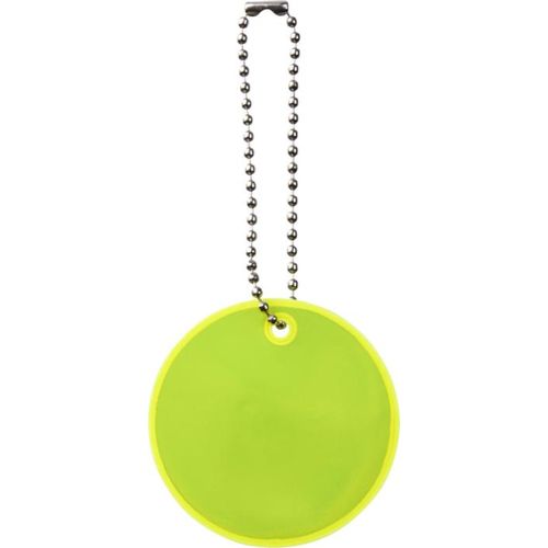 amarillo neón Colgante de circulo pequeño de PVC reflectante H-12 RFX™