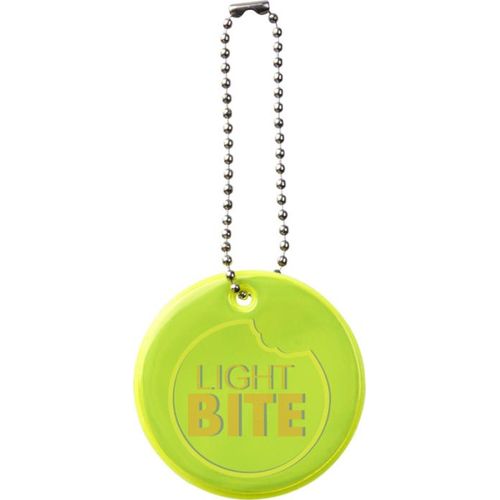 amarillo neón Colgante de circulo pequeño de PVC reflectante H-12 RFX™