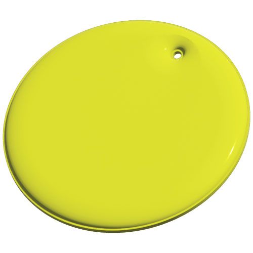 amarillo neón Colgante de circulo mediano de PVC reflectante H-12 RFX™