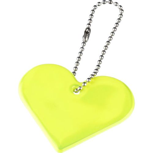 amarillo neón Colgante de corazón de PVC reflectante H-16 RFX™