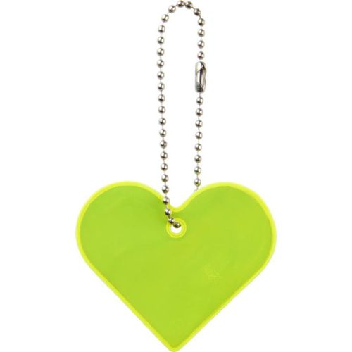 amarillo neón Colgante de corazón de PVC reflectante H-16 RFX™