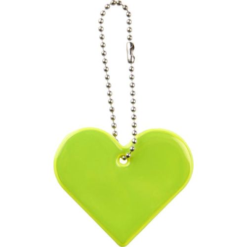 amarillo neón Colgante de corazón de PVC reflectante H-16 RFX™