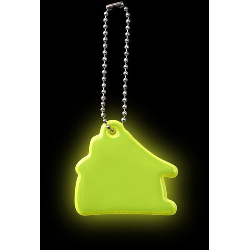 amarillo neón Colgante de casa de PVC reflectante H-16 RFX™