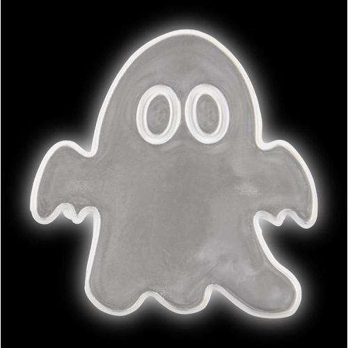 white Pegatina de fantasma prqueño de PVC reflectante S-09 RFX™
