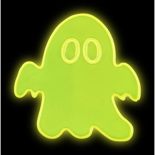 amarillo neón Pegatina de fantasma prqueño de PVC reflectante S-09 RFX™