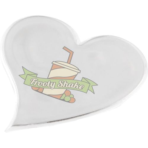 white Pegatina de corazón grande de PVC reflectante S-12 RFX™