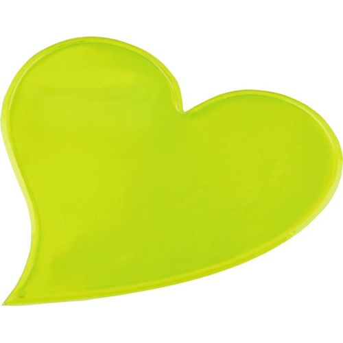 amarillo neón Pegatina de corazón grande de PVC reflectante S-12 RFX™