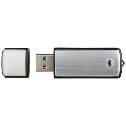 plateado Memoria USB cuadrada