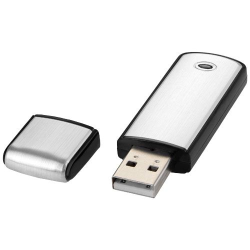 plateado Memoria USB cuadrada