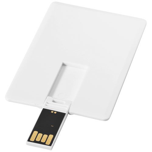 white Memoria USB tarjeta de crédito