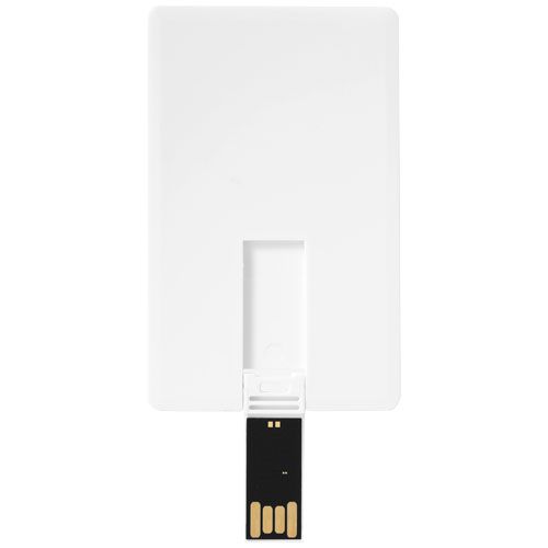 white Memoria USB tarjeta de crédito