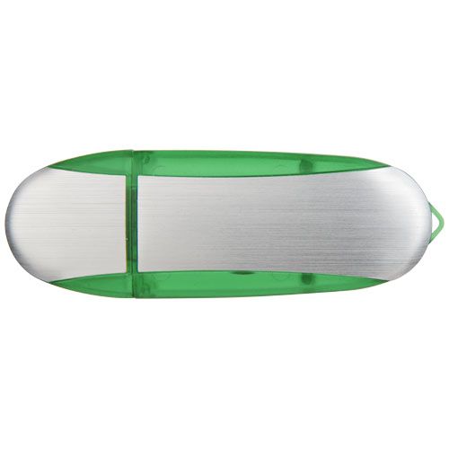 16 gb/plateado Memoria USB ovalada