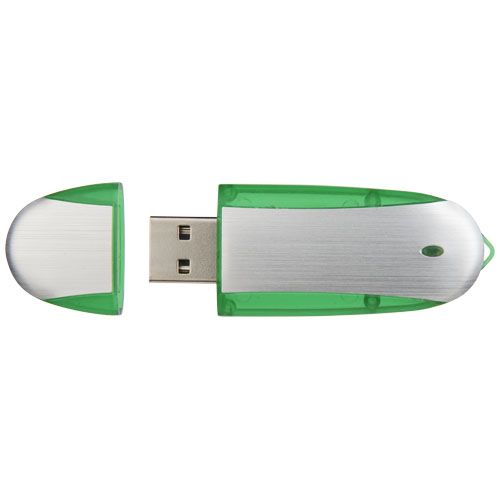 16 gb/plateado Memoria USB ovalada