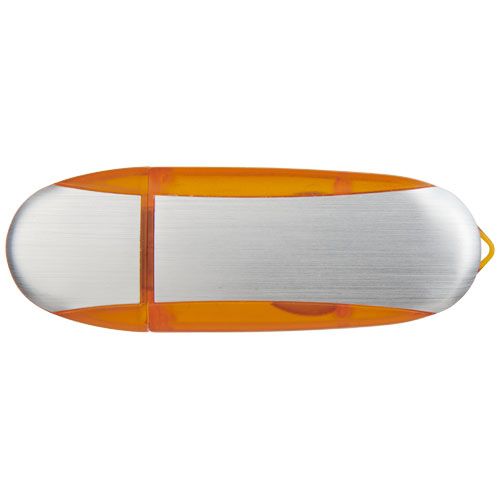 16 gb/plateado Memoria USB ovalada