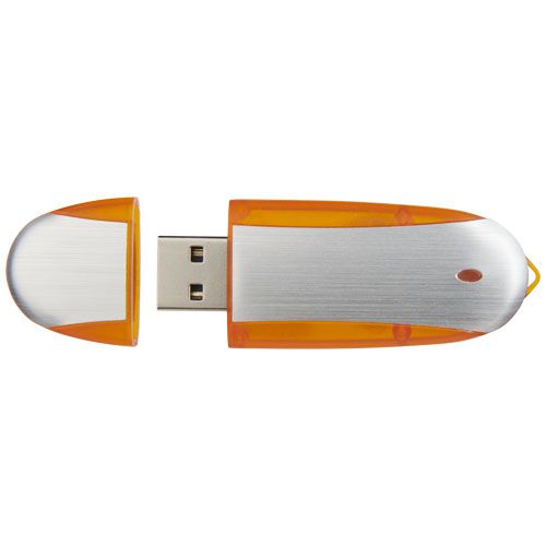16 gb/plateado Memoria USB ovalada
