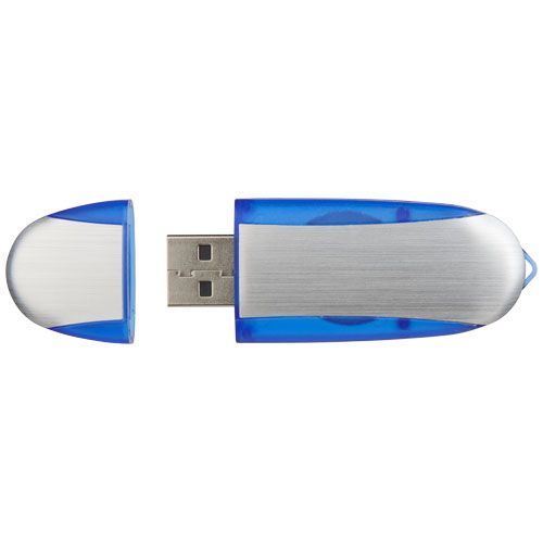 8 gb/plateado Memoria USB ovalada