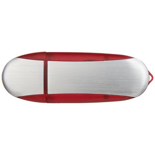 4 gb/plateado Memoria USB ovalada