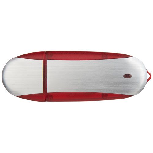 4 gb/plateado Memoria USB ovalada