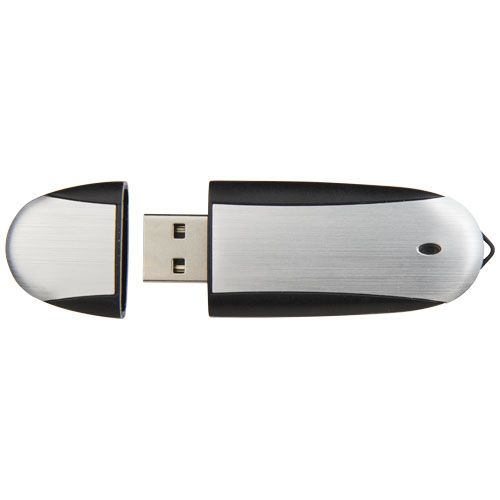 16 gb/plateado Memoria USB ovalada