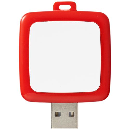 Memoria USB cuadrada giratoria