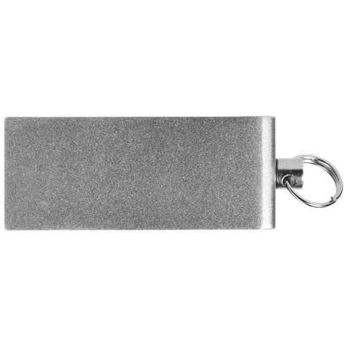 plateado Memoria USB mini rotate de aluminio