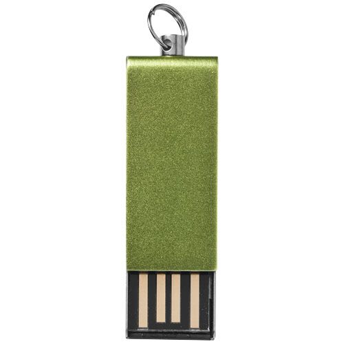 green Memoria USB mini rotate de aluminio
