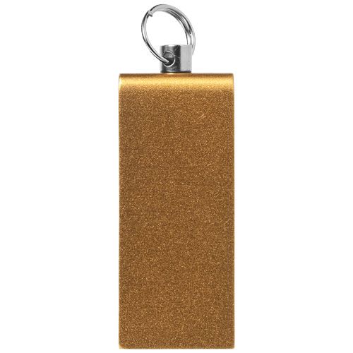 dorado Memoria USB mini rotate de aluminio