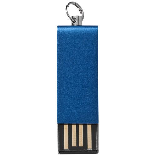 blue Memoria USB mini rotate de aluminio