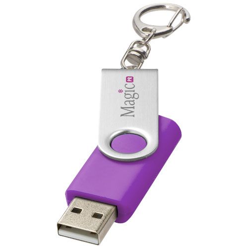 purple Memoria USB con llavero