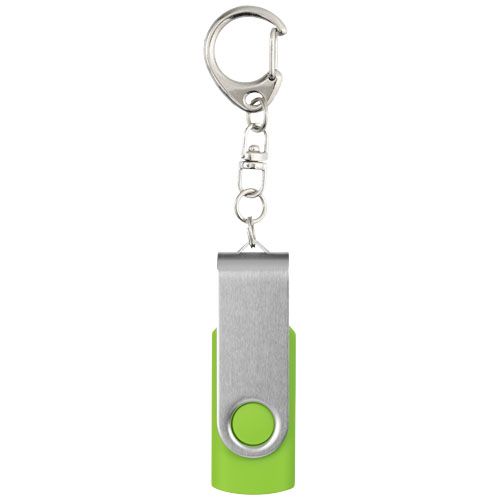 verde lima Memoria USB con llavero