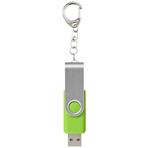 verde lima Memoria USB con llavero