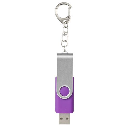 purple Memoria USB con llavero