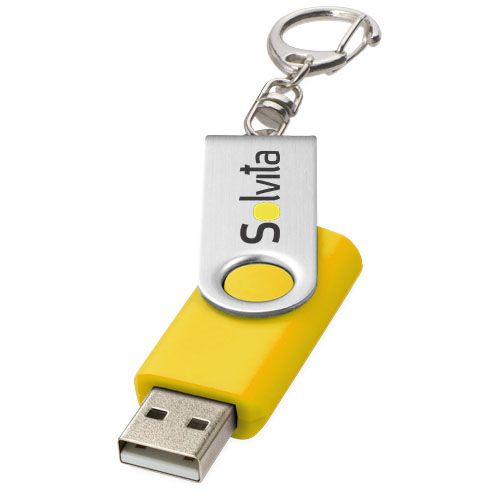 yellow Memoria USB con llavero