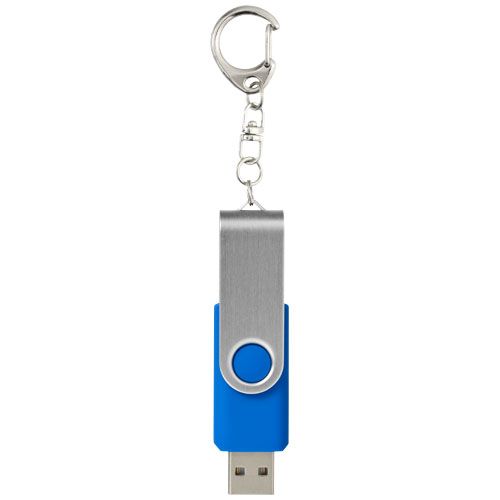 azul medio Memoria USB con llavero