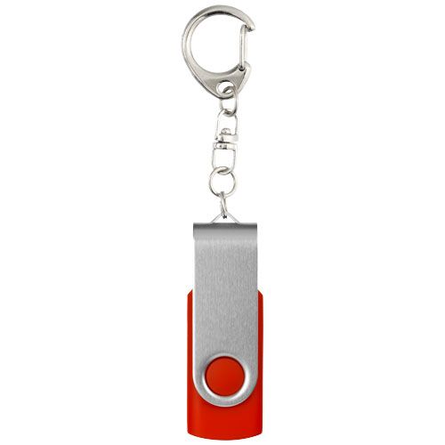 rojo medio Memoria USB con llavero