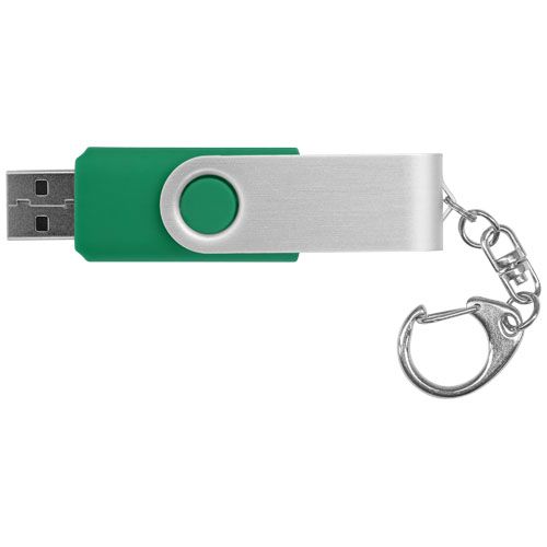 green Memoria USB con llavero