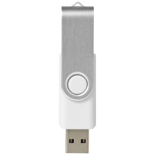 white Memoria USB sin llavero