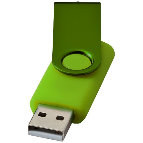 verde lima Memoria USB metálica Rotate