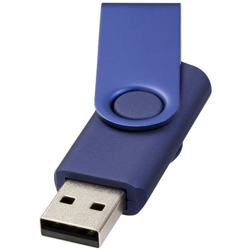 blue Memoria USB metálica