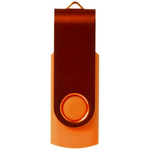 orange Memoria USB metálica Rotate