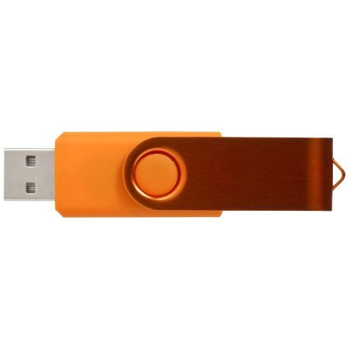 orange Memoria USB metálica Rotate