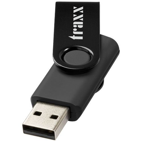 Clé USB rotative métallisée - 2