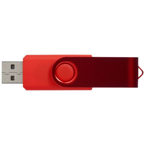 rojo oscuro Memoria USB metálica Rotate